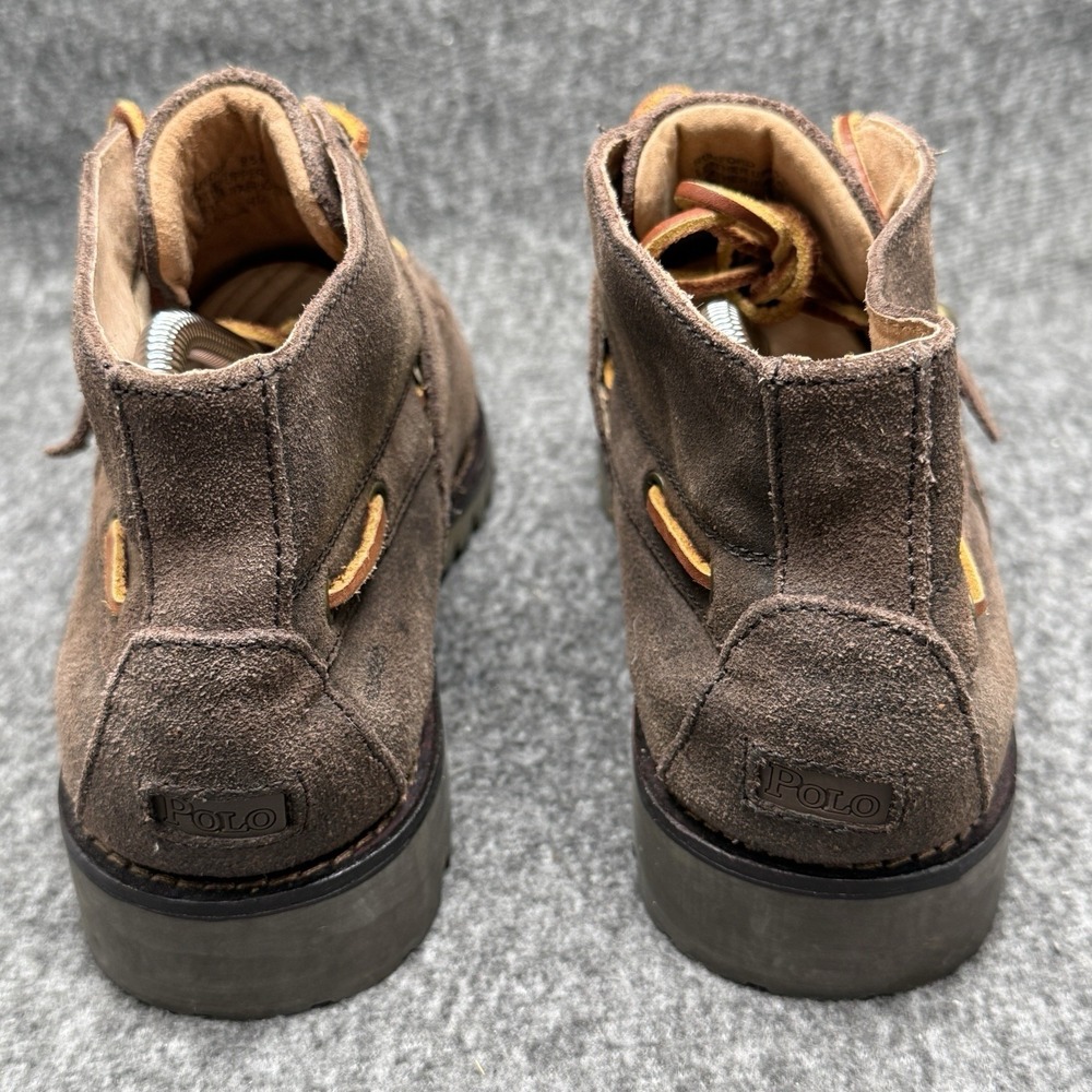 Polo Ralph Lauren Rumford Mens Brown Suede Buckle Strap Chukka Boots Size 9.5 D - Picture 6 of 10